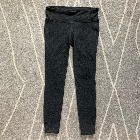 Gap Fit Charcoal Gray Ankle Length Leggings - Picture 1 of 5